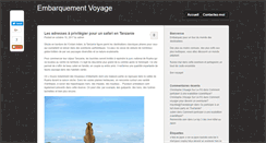 Desktop Screenshot of embarquement-voyage.com